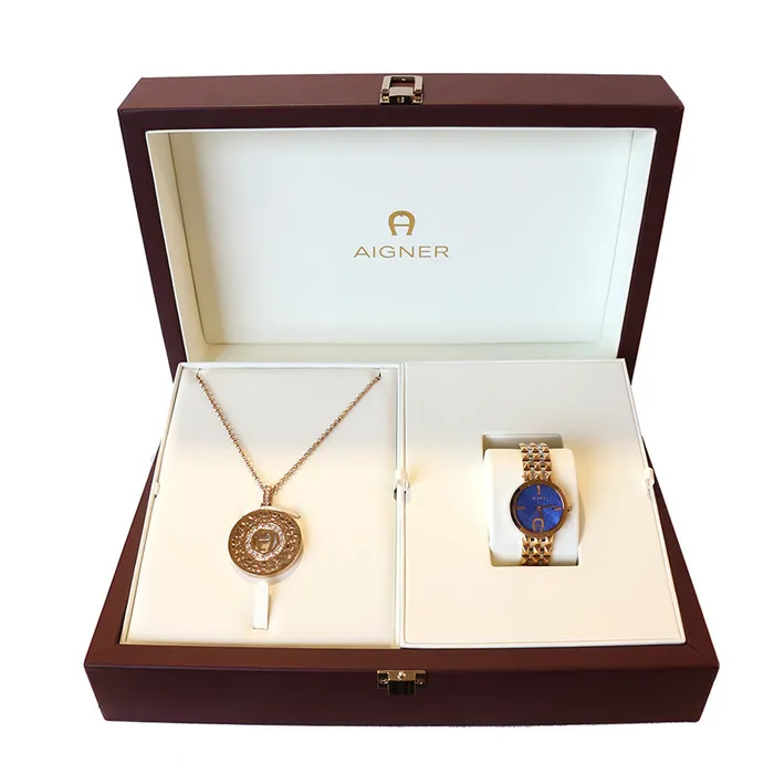 Aigner Necklaces Aigner Prato Womens Watch Necklace Set