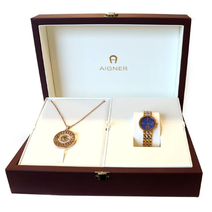 Aigner Necklaces Aigner Prato Womens Watch Necklace Set Aigner Necklaces Aigner Prato Womens Watch Necklace Set