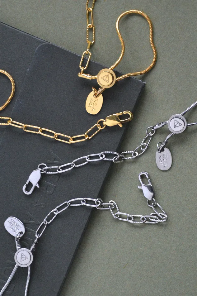 Air Anchor Bracelets Stainless Steel Keep It Together Adjustable Chain Bracelet Air Anchor Bracelets Stainless Steel Keep It Together Adjustable Chain Bracelet