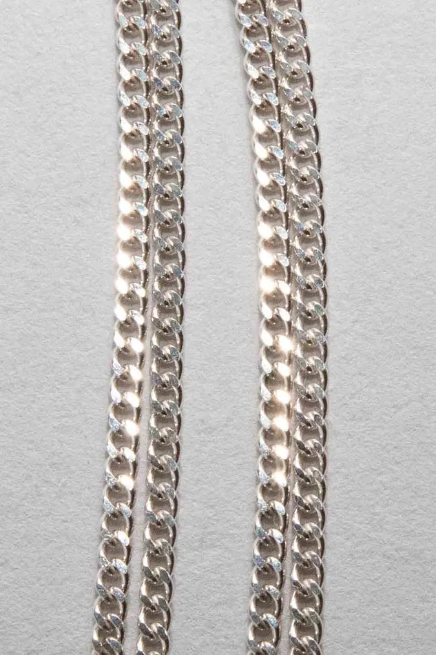 Air Anchor Necklaces Sterling Silver Hit the Curb Necklace with Cuff Keeper Air Anchor Necklaces Sterling Silver Hit the Curb Necklace with Cuff Keeper