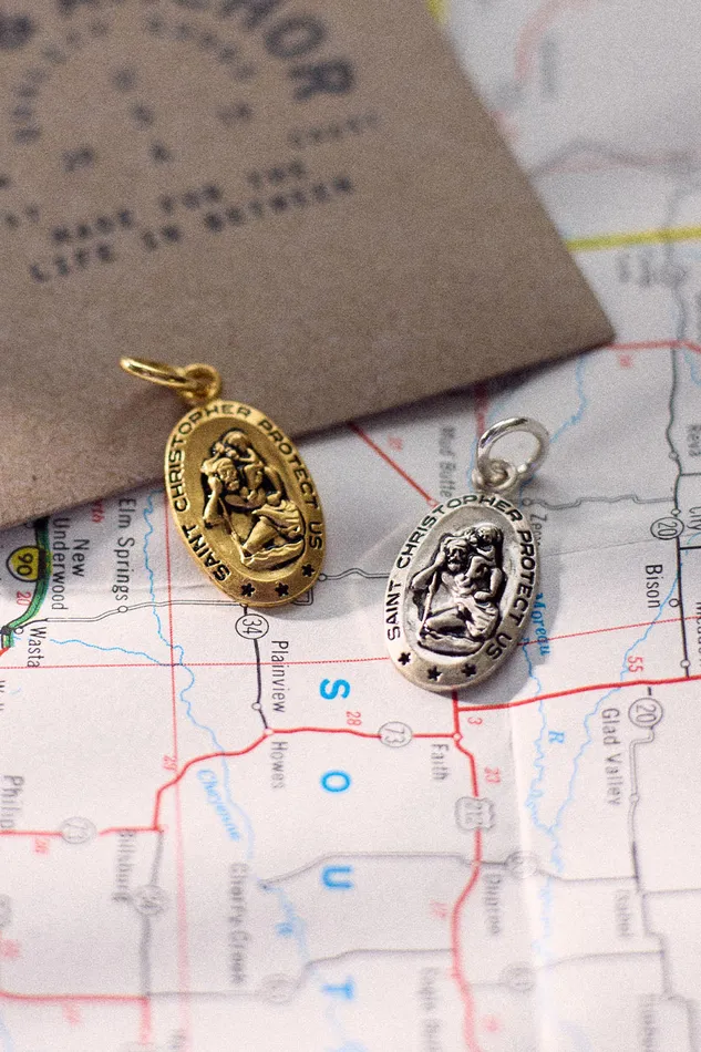 Air Anchor Rings Guardian of the Open Road Sterling Silver Charm