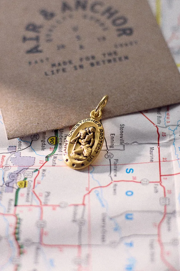 Air Anchor Rings Guardian of the Open Road Sterling Silver Charm