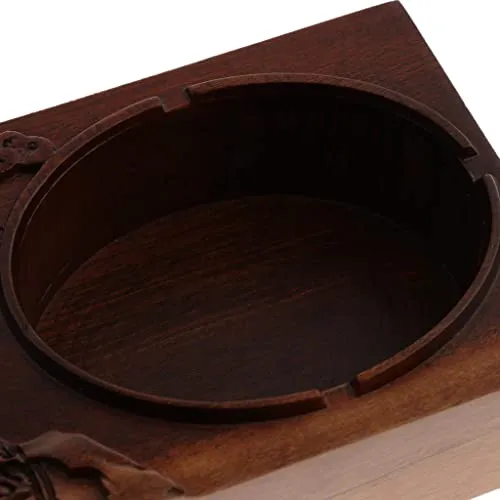 arythe Traditional Chinese Style Ebony Cigar Ashtray for Home Office Pine Tree Dropshipped via Social Commerce Network Necklaces