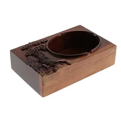 arythe Traditional Chinese Style Ebony Cigar Ashtray for Home Office Pine Tree Dropshipped via Social Commerce Network Necklaces