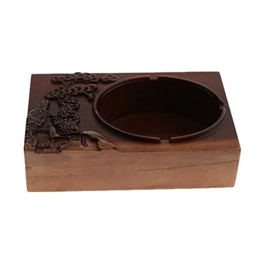arythe Traditional Chinese Style Ebony Cigar Ashtray for Home Office Pine Tree Dropshipped via Social Commerce Network Necklaces