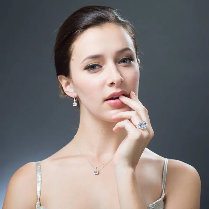 BERRICLE Earrings CZ Leverback Earrings in Sterling Silver