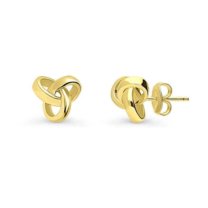 BERRICLE Earrings Love Knot Stud Earrings in Sterling Silver