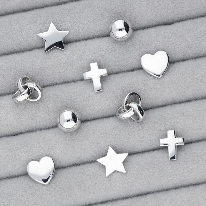 BERRICLE Earrings Love Knot Stud Earrings in Sterling Silver