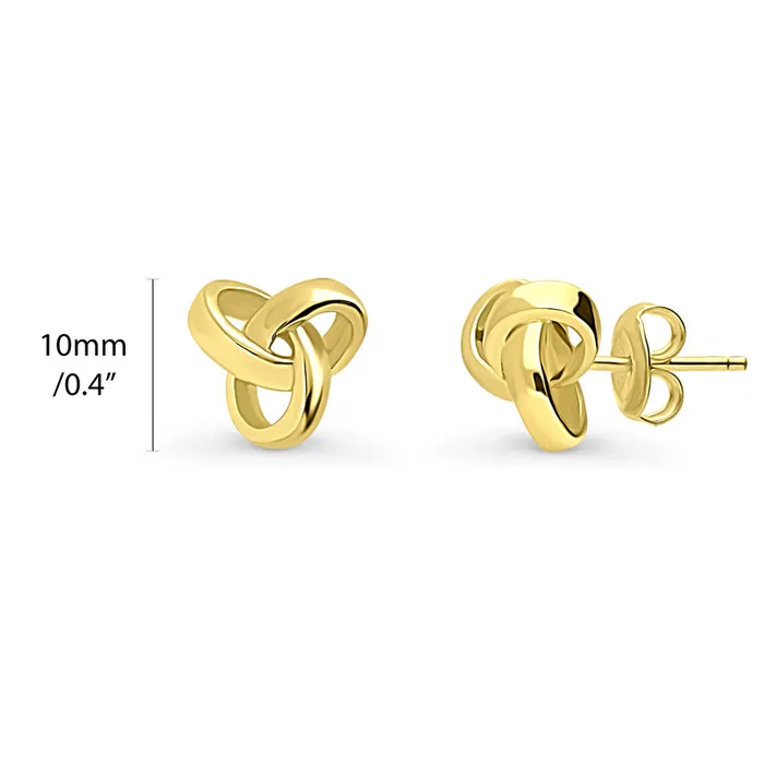 BERRICLE Earrings Love Knot Stud Earrings in Sterling Silver