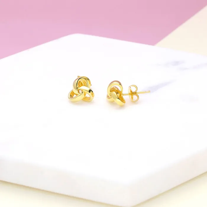 BERRICLE Earrings Love Knot Stud Earrings in Sterling Silver