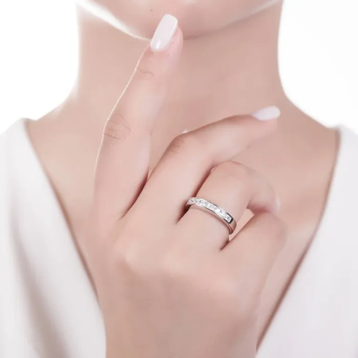 BERRICLE Rings Solitaire 16ct Asscher CZ Ring Set in Sterling Silver