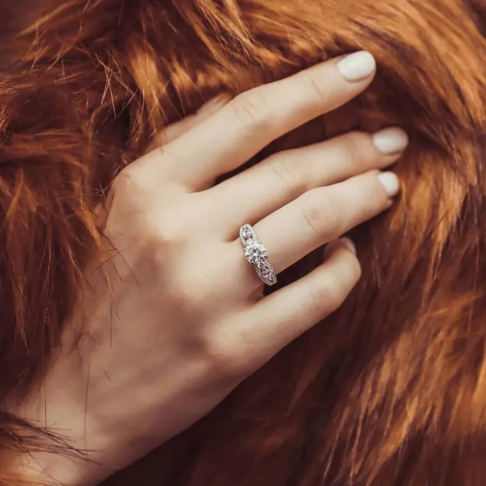 BERRICLE Rings Solitaire 1ct CZ Ring in Sterling Silver
