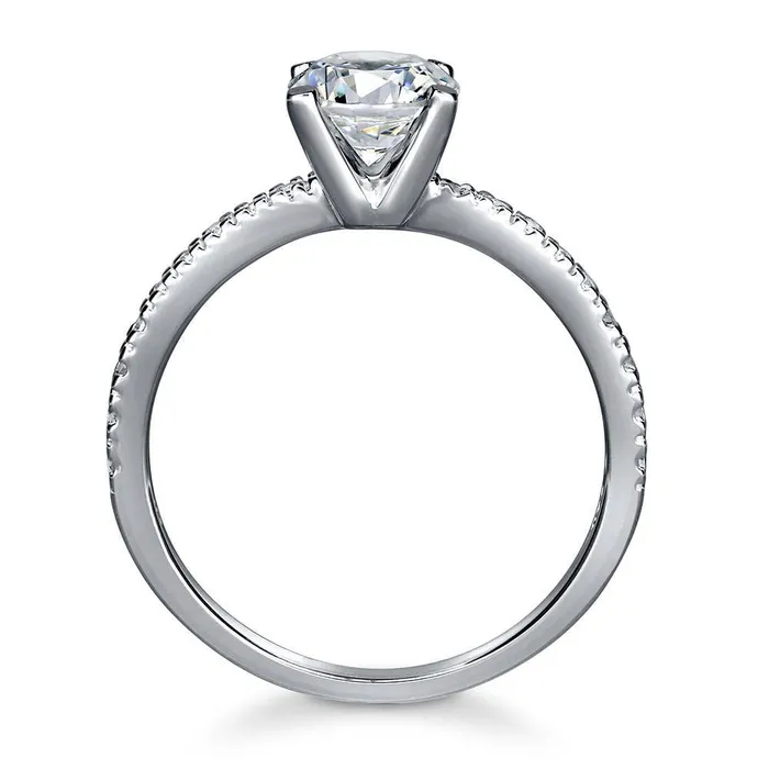 BERRICLE Rings Solitaire 1ct CZ Ring in Sterling Silver