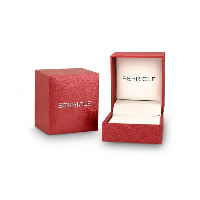 BERRICLE Turtle CZ Stud Earrings in Sterling Silver Earrings