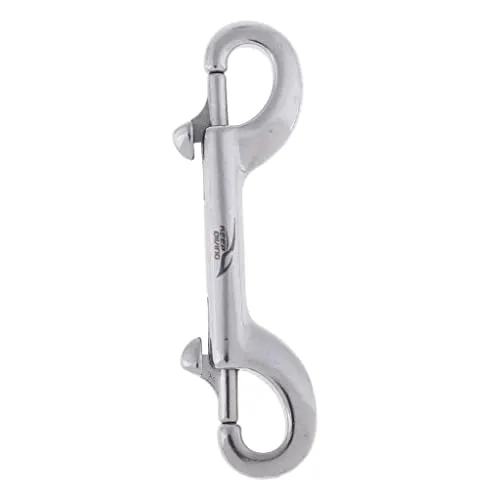 Bracelets Dropshipped via Social Commerce Network ATORSE Diving Stainless Steel Double Ended Bolt Snap Buckle Metal Clip Hook 90mm