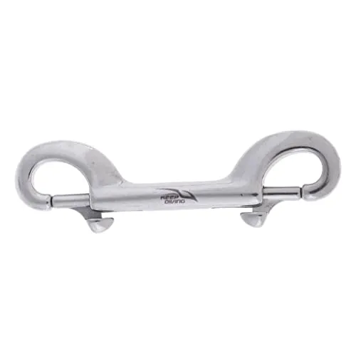 Bracelets Dropshipped via Social Commerce Network ATORSE Diving Stainless Steel Double Ended Bolt Snap Buckle Metal Clip Hook 90mm
