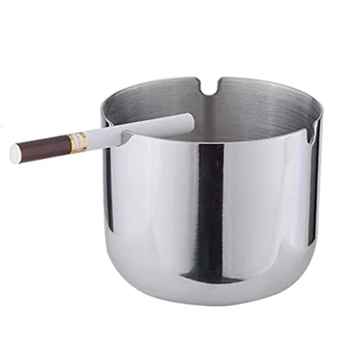 Bracelets Dropshipped via Social Commerce Network Stainless Steel Ashtray Cup Home Bar KTV Round Smoke Groove Ash Tray 9cm Bracelets Dropshipped via Social Commerce Network Stainless Steel Ashtray Cup Home Bar KTV Round Smoke Groove Ash Tray 9cm