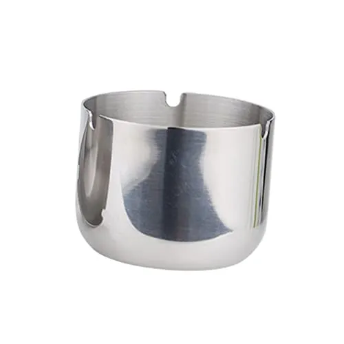 Bracelets Dropshipped via Social Commerce Network Stainless Steel Ashtray Cup Home Bar KTV Round Smoke Groove Ash Tray 9cm
