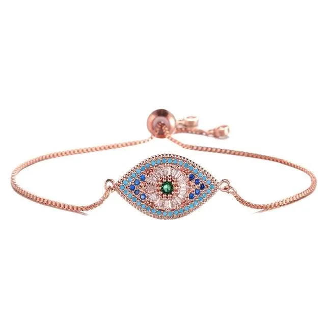 Bracelets Evil Eye Charm Bracelet WickedAF
