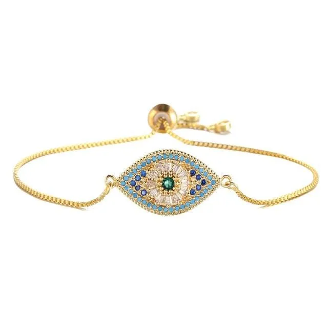 Bracelets Evil Eye Charm Bracelet WickedAF