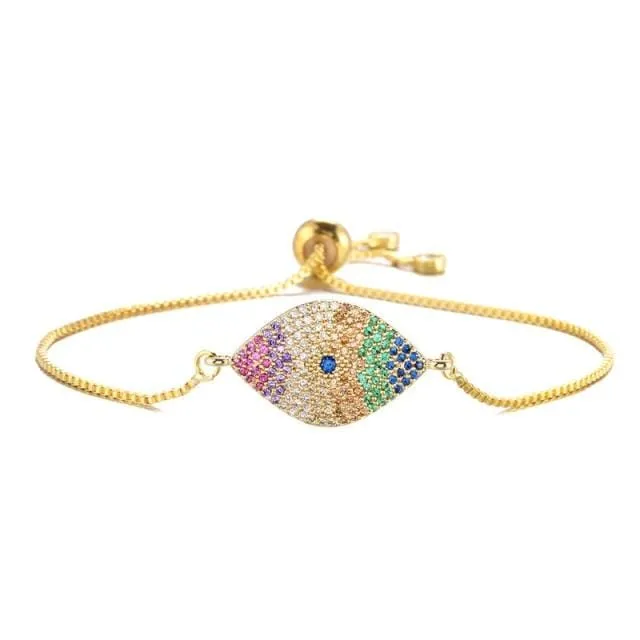 Bracelets Evil Eye Charm Bracelet WickedAF