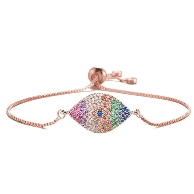 Bracelets Evil Eye Charm Bracelet WickedAF