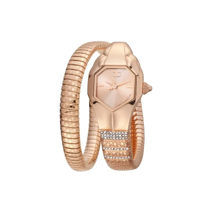 Bracelets Just Cavalli Just Cavalli Ladies Watch Ip Rose Gold Case One Round Snake Bracelet With Stone Bracelets Just Cavalli Just Cavalli Ladies Watch Ip Rose Gold Case One Round Snake Bracelet With Stone