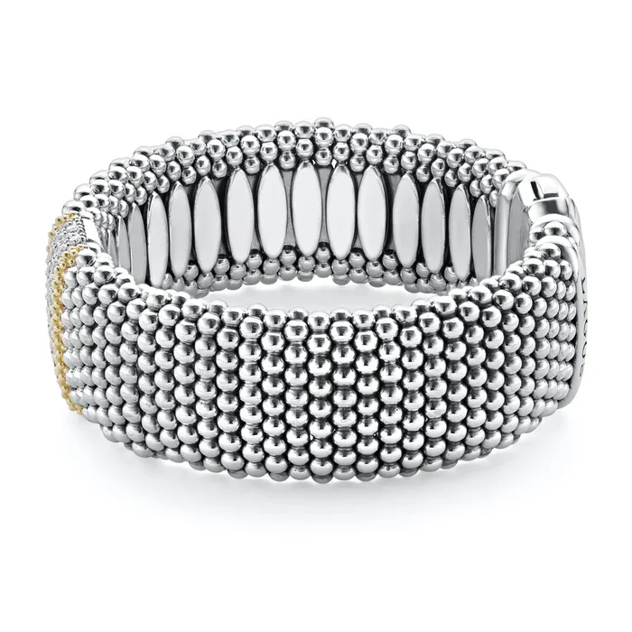 Bracelets LAGOS Caviar Lux Diamond Caviar Bracelet 23mm Bracelets LAGOS Caviar Lux Diamond Caviar Bracelet 23mm