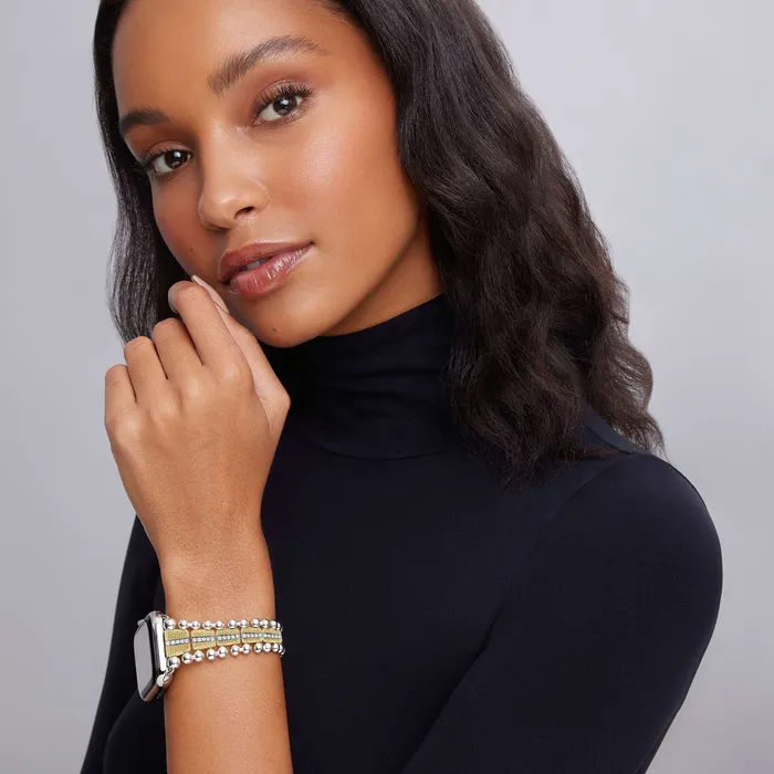 Bracelets LAGOS Smart Caviar 18K Gold and Diamond Caviar Beaded Watch Bracelet4249mm Bracelets LAGOS Smart Caviar 18K Gold and Diamond Caviar Beaded Watch Bracelet4249mm