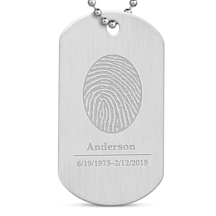 Bracelets Legacy Touch Stainless Steel Military Dog Tag