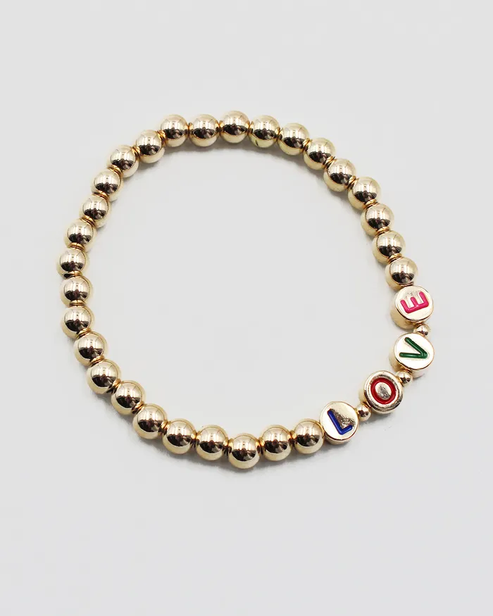 Bracelets LOVE Word Bead Bracelet CHECK20241