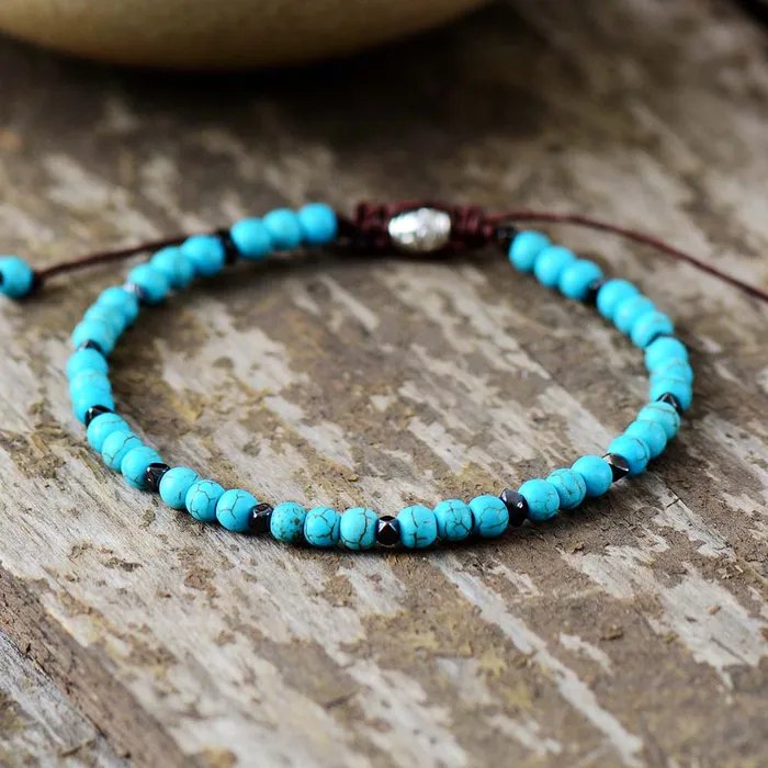 Bracelets Turquoise Beaded Boho Bracelet wickedafstore