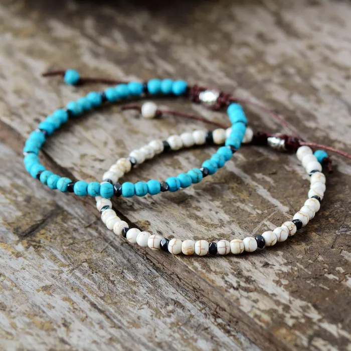 Bracelets Turquoise Beaded Boho Bracelet wickedafstore