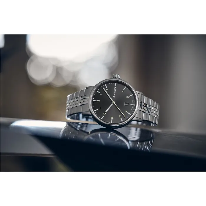 Bracelets Wenger Wenger Urban Classic 40 Black Dial Bracelet Mens Watch Bracelets Wenger Wenger Urban Classic 40 Black Dial Bracelet Mens Watch