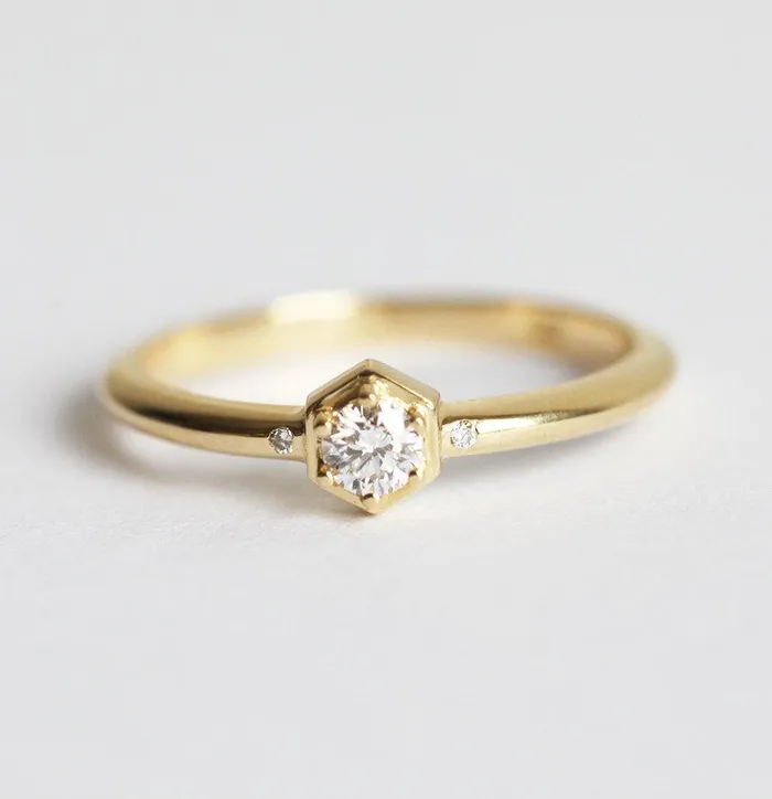 Capucinne Diamond Ring Engagement Ring Rings