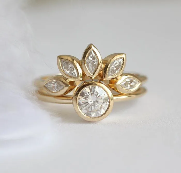 Capucinne Diamond Ring Engagement Ring Rings