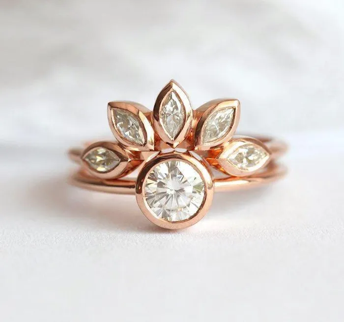 Capucinne Diamond Ring Engagement Ring Rings