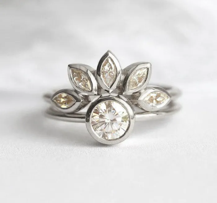 Capucinne Diamond Ring Engagement Ring Rings