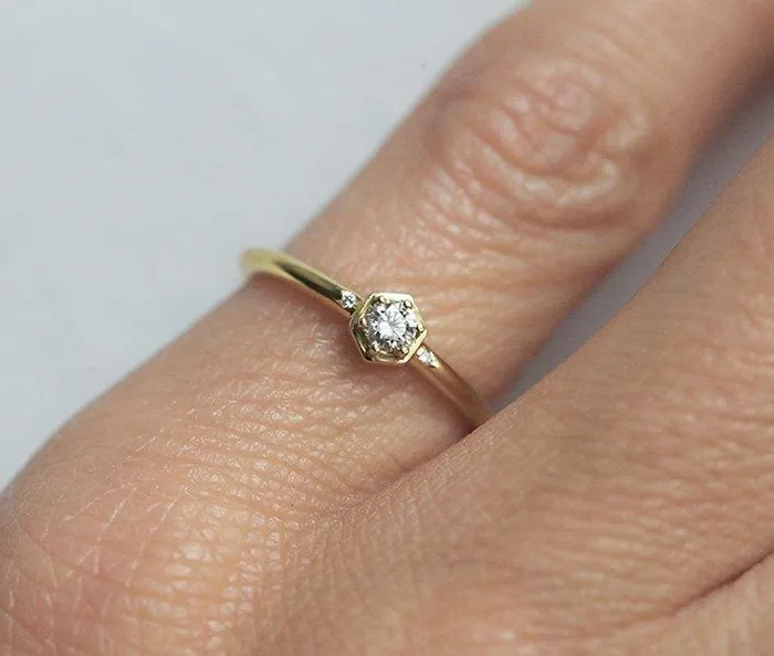 Capucinne Diamond Ring Engagement Ring Rings