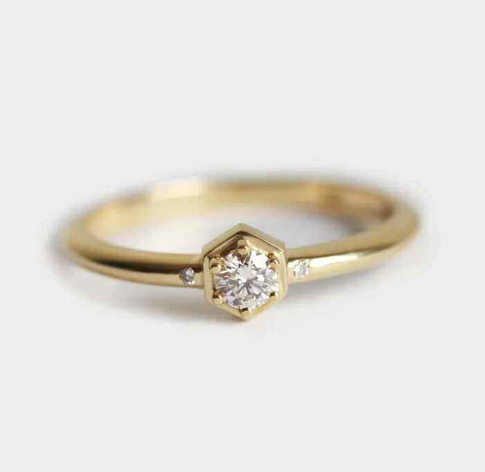 Capucinne Diamond Ring Engagement Ring Rings