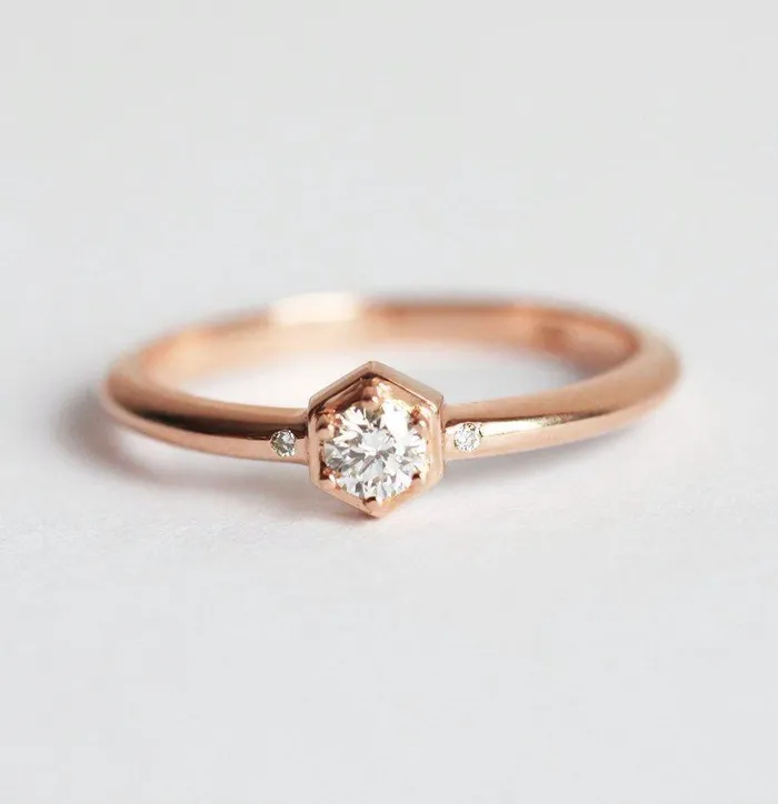 Capucinne Diamond Ring Engagement Ring Rings