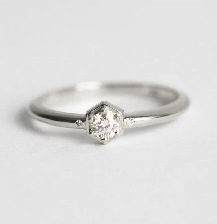 Capucinne Diamond Ring Engagement Ring Rings