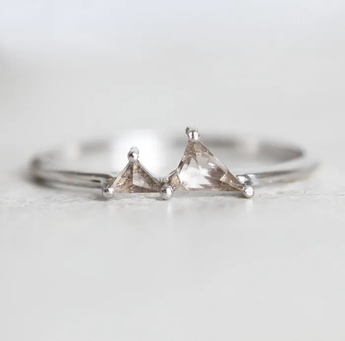 Capucinne Rings Gemstone Mountain Ring Mountain Ring Gold Ready to Ship