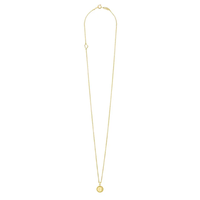 Caviar Gold 18K Gold Diamond Pendant Necklace Lagos Necklaces Caviar Gold 18K Gold Diamond Pendant Necklace Lagos Necklaces
