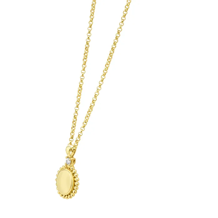 Caviar Gold 18K Gold Diamond Pendant Necklace Lagos Necklaces Caviar Gold 18K Gold Diamond Pendant Necklace Lagos Necklaces