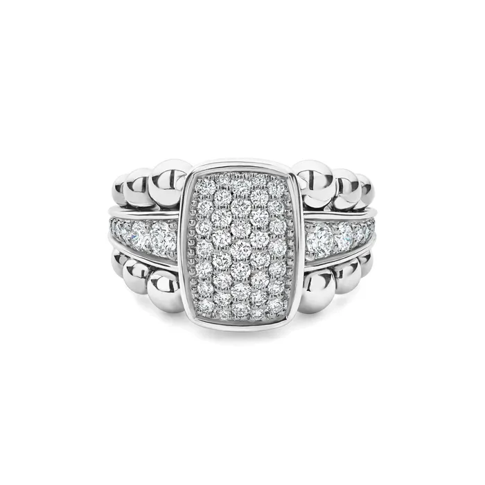Caviar Spark Large Diamond Statement Ring Lagos Rings Caviar Spark Large Diamond Statement Ring Lagos Rings