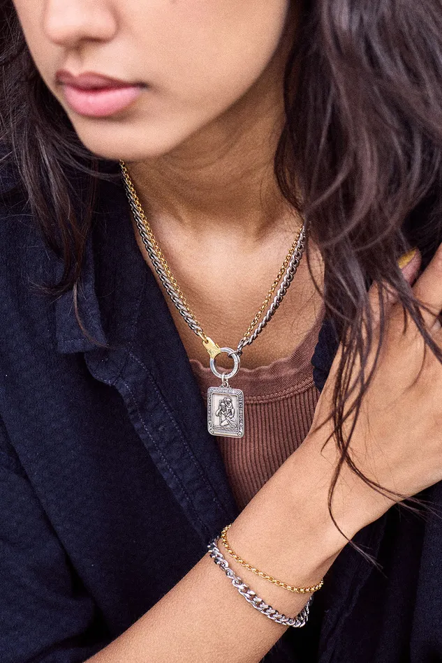 Charm Necklaces Air and Anchor Lead Me Safely Charm