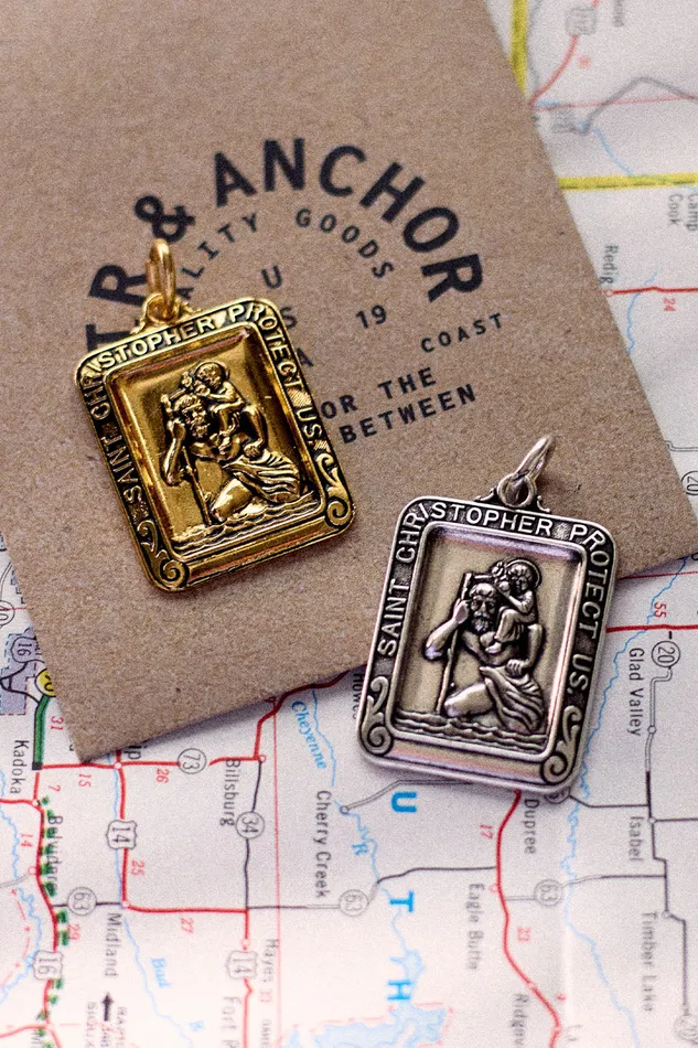 Charm Necklaces Air and Anchor Lead Me Safely Charm
