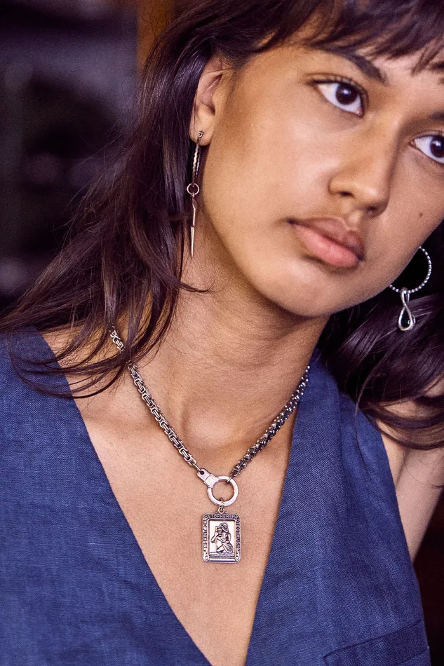 Charm Necklaces Air and Anchor Lead Me Safely Charm