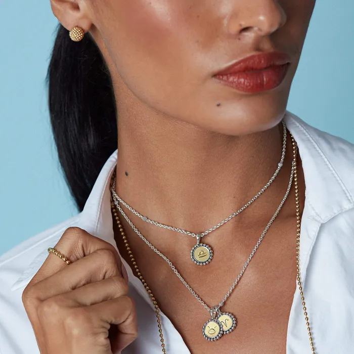 Charm Necklaces Signature Caviar Virgo Zodiac Charm LAGOS Charm Necklaces Signature Caviar Virgo Zodiac Charm LAGOS